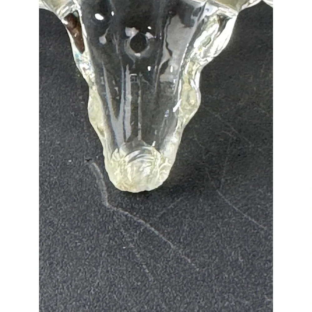 Northwood White Opalescent‎ Tree Trunk Glass Vase with Handle Antique EAPG 6.5